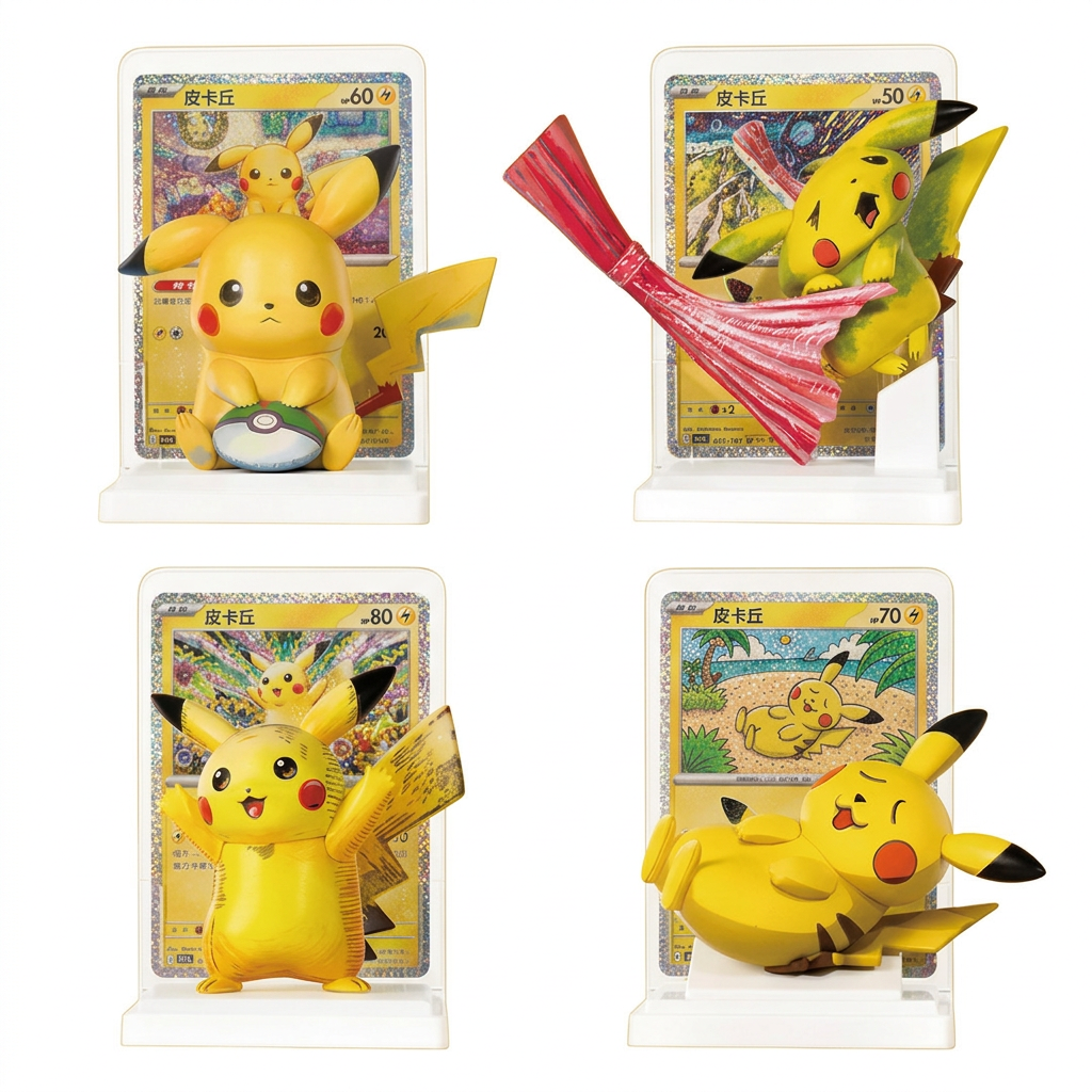 Coffret 30 ans Célébration Figurine Pikachu Mystère 1 Booster Pokémon Chinois.