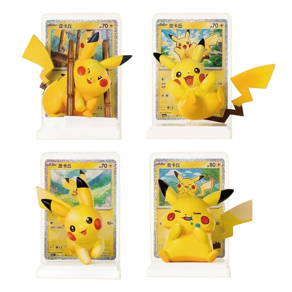 Coffret 30 ans Célébration Figurine Pikachu Mystère 1 Booster Pokémon Chinois.